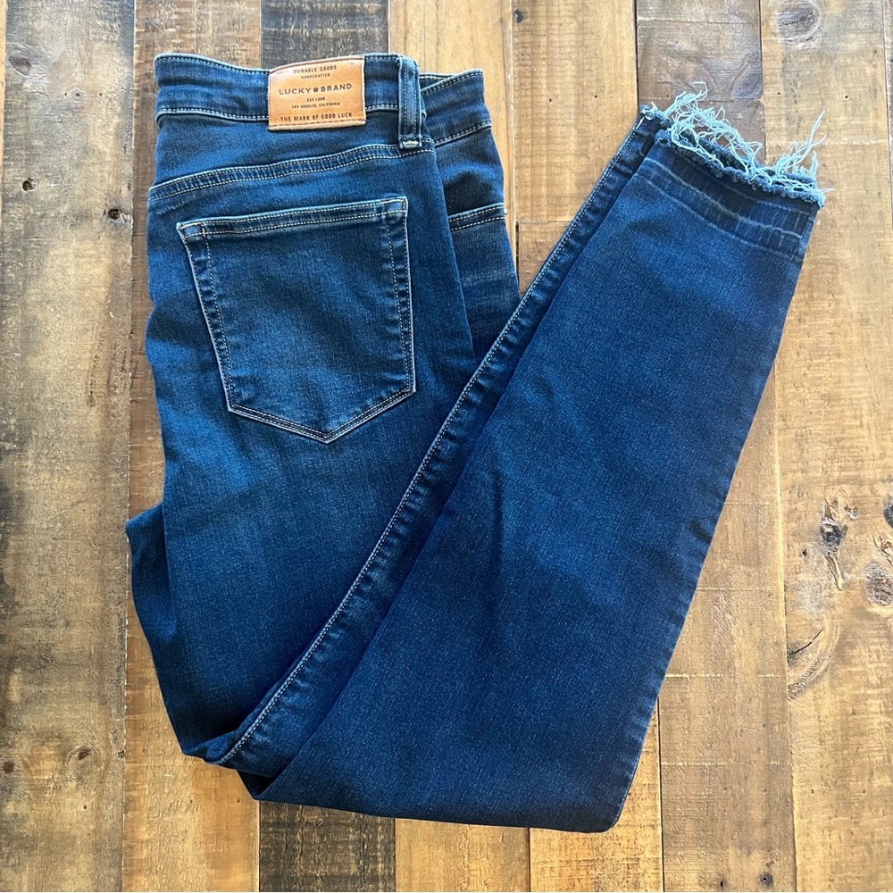 Lucky Brand Women's AVA Legging Dark Blue Skinny Jeans